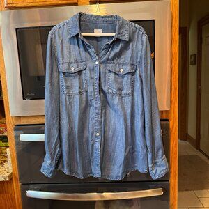 Chico's Blue Button Down Shirt